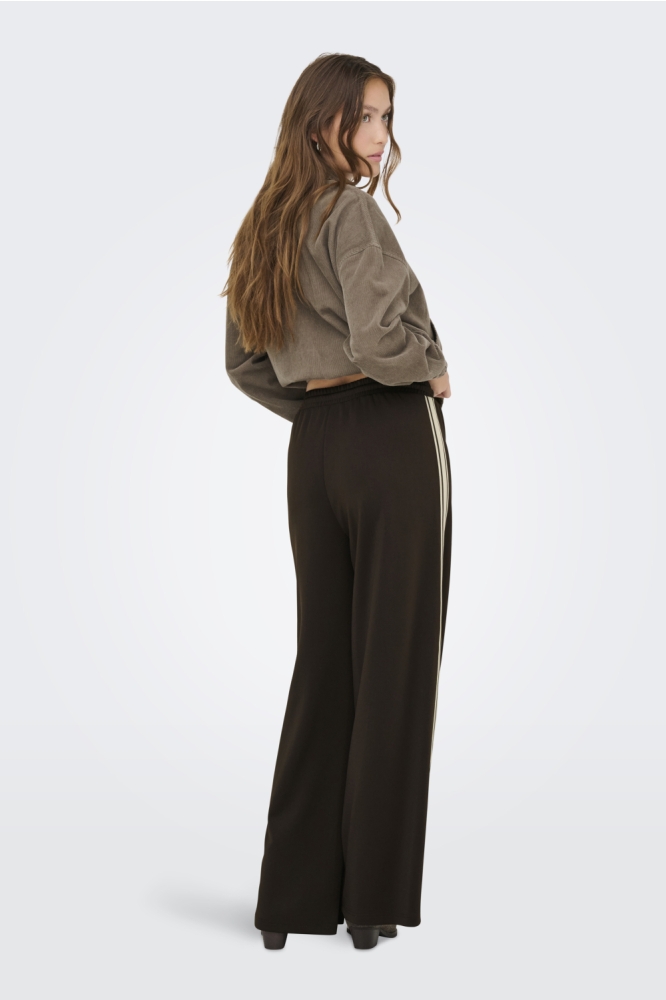ONLASTA WIDE STRIPE PANTS SWT 15356171 Chocolate Torte/Black/birch
